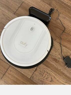eufy White Robot Vacuum - Compact Home Cleaner
